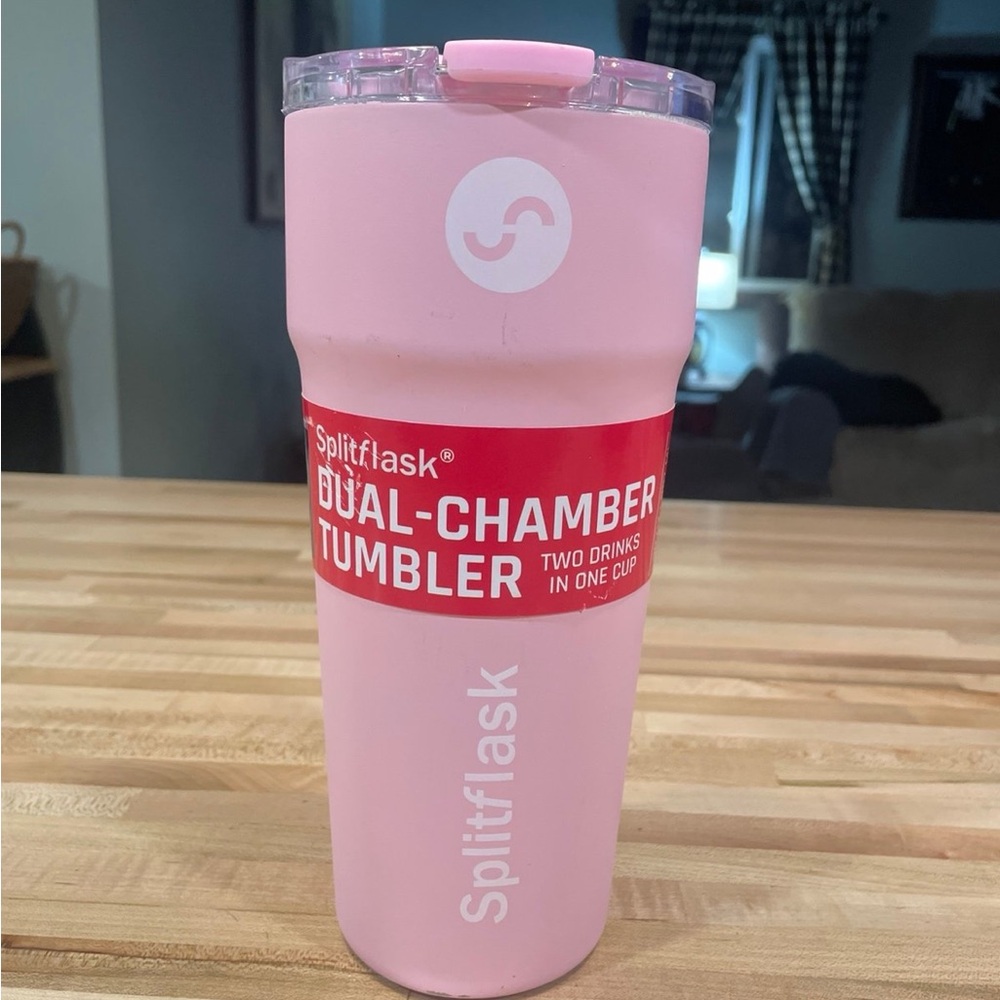 Pink Dual-Chamber Tumbler
